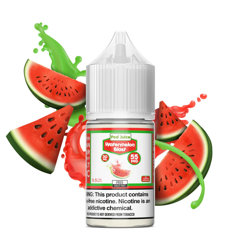 Pod Juice Watermelon Blast 55mg 30ml Salt Nic