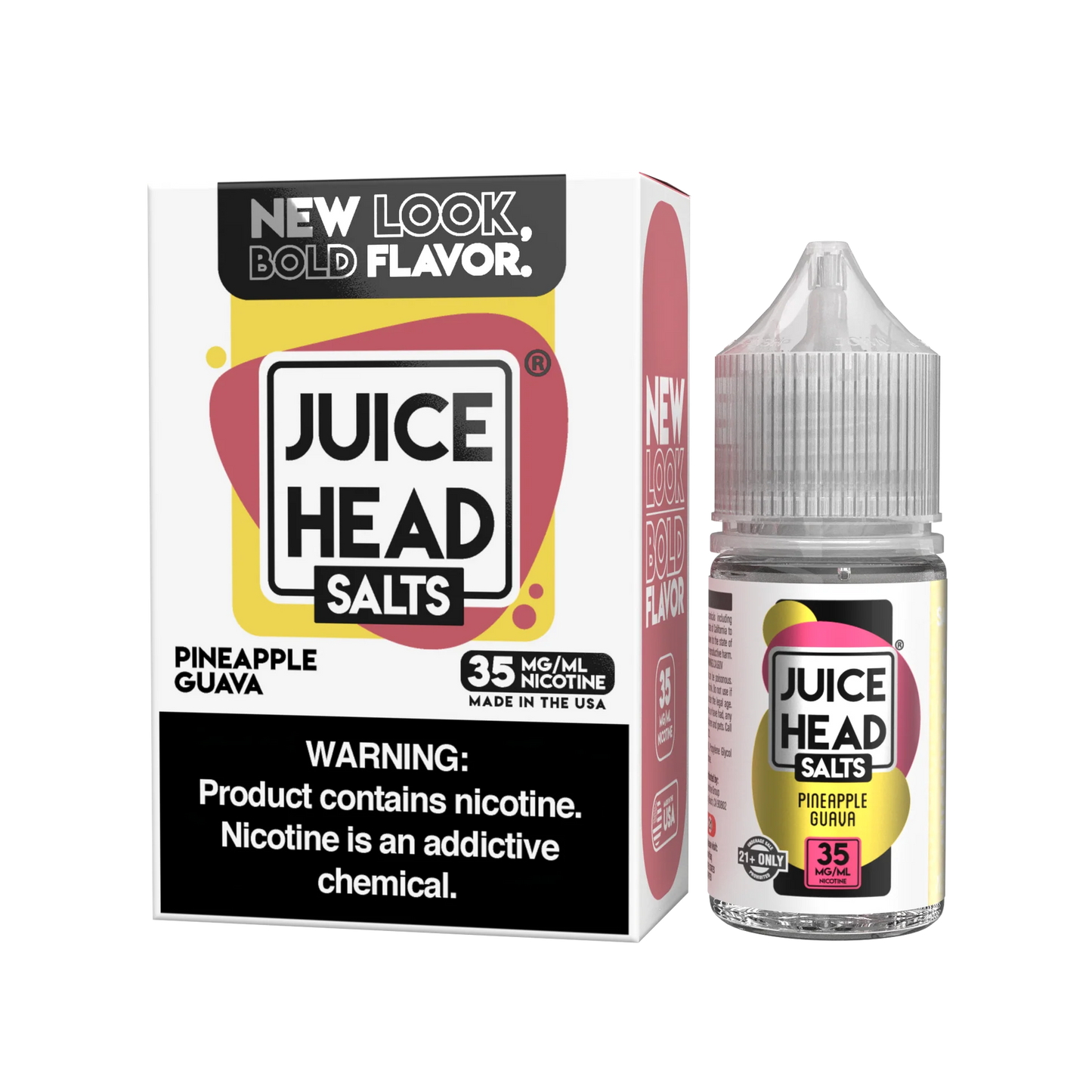Juice Head Pineapple Guava 25mg 30ml Salt Nic