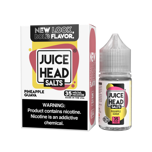 Juice Head Pineapple Guava 25mg 30ml Salt Nic