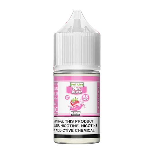 Pod Juice Pink Burst Chew Salt Nic - 55mg 30ml