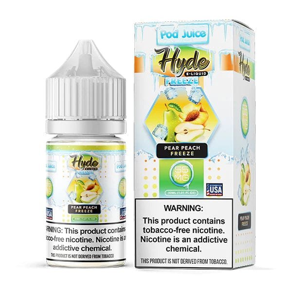 Pod Juice x Hyde Pear Peach Freeze 55mg 30ml Salt Nic