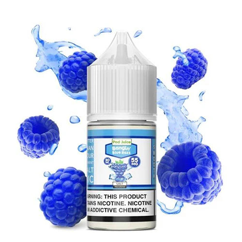 Pod Juice Bangin' Blue Razz 55mg 30ml Salt Nic
