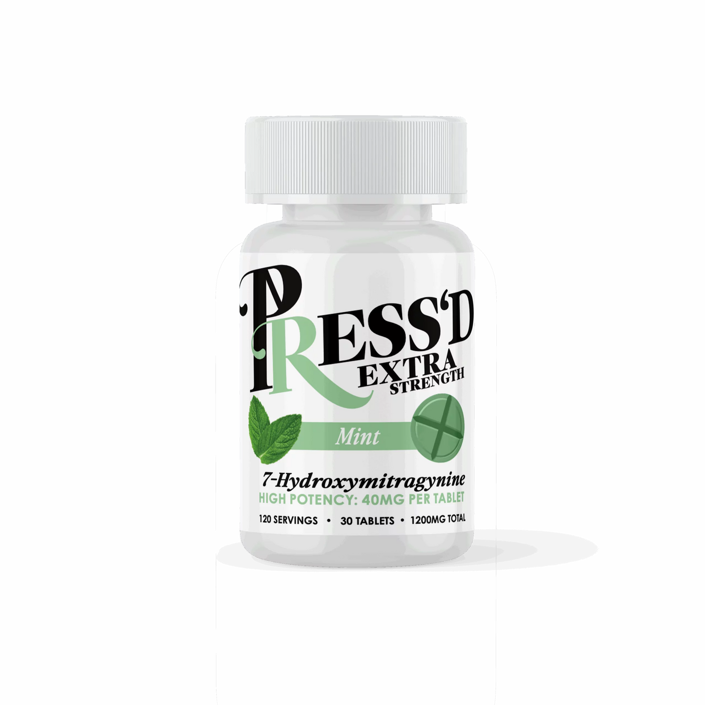 Press'd Extra Strength 40mg Mint 30ct 6pk Jar
