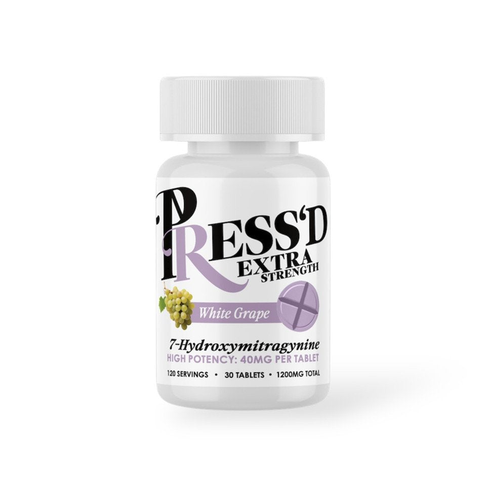 Press'd Extra Strength 40mg White Grape 30ct 6pk Jar