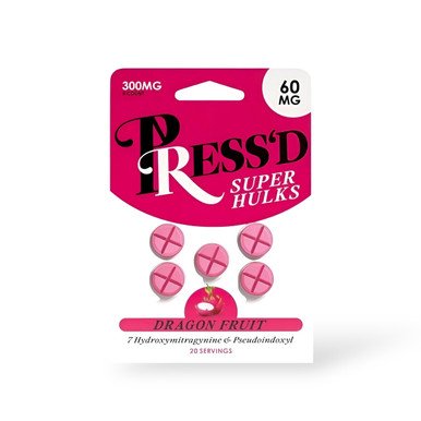 Press'd Super Hulks 60mg Dragon Fruit 5ct 10pk