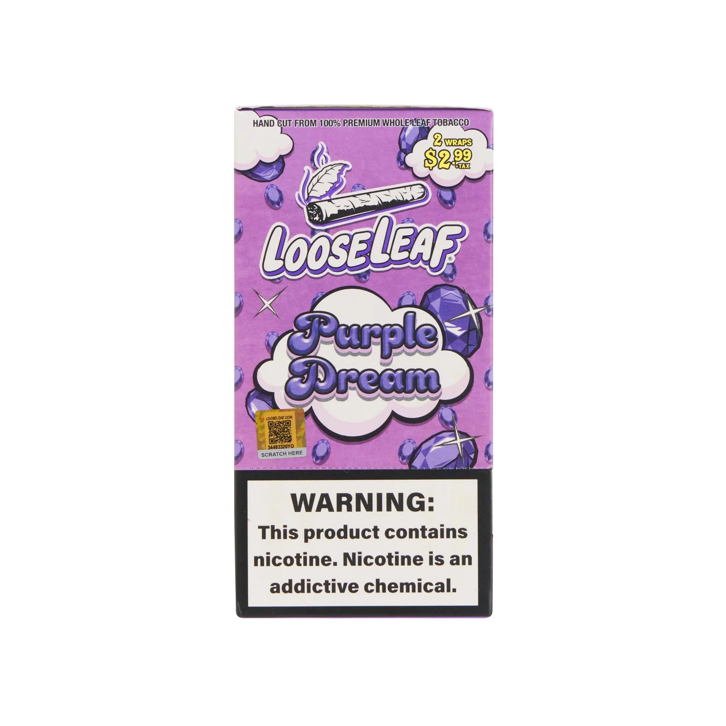 Loose Leaf 20ct Purple Dream 2pk Pre Priced $2.99 Wrap