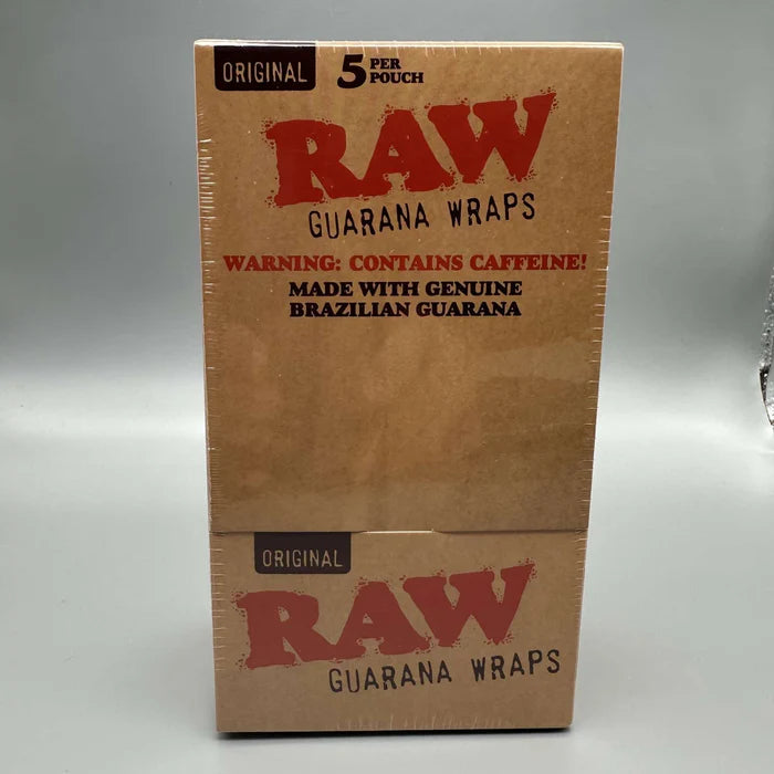 Raw Guarana Wraps 5pk Made in Brazil 25ct Box