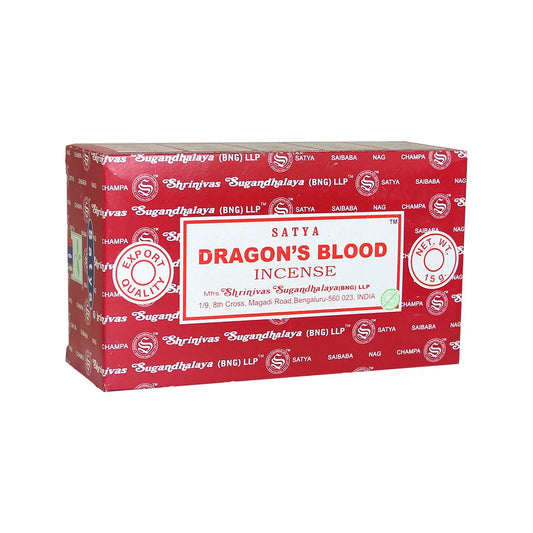 Satya Dragon's Blood 12ct Box Incense 15g