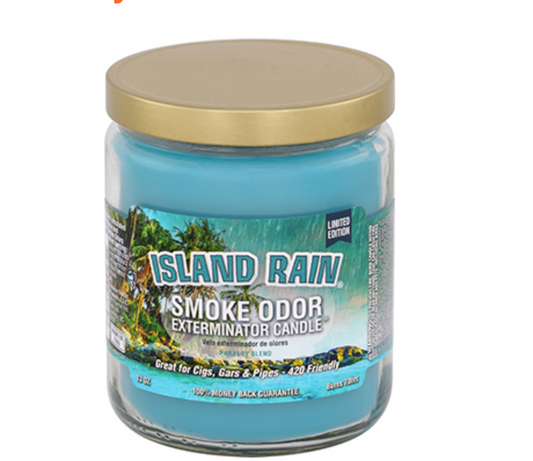 Smoke Odor 13oz Island Rain Candle
