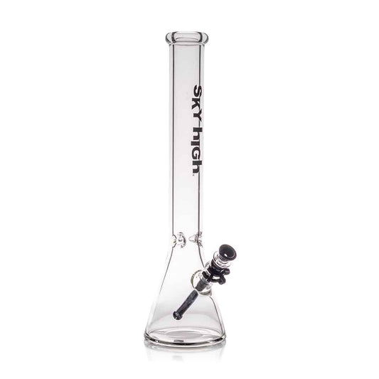 Sky High Waterpipe 18" Slim Beaker - Black