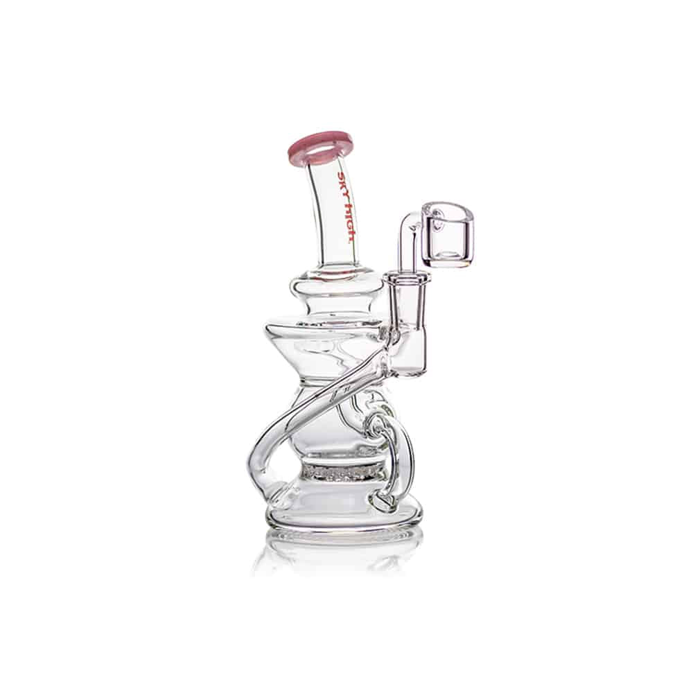 Sky High Waterpipe 8" Oil Rig Incycler