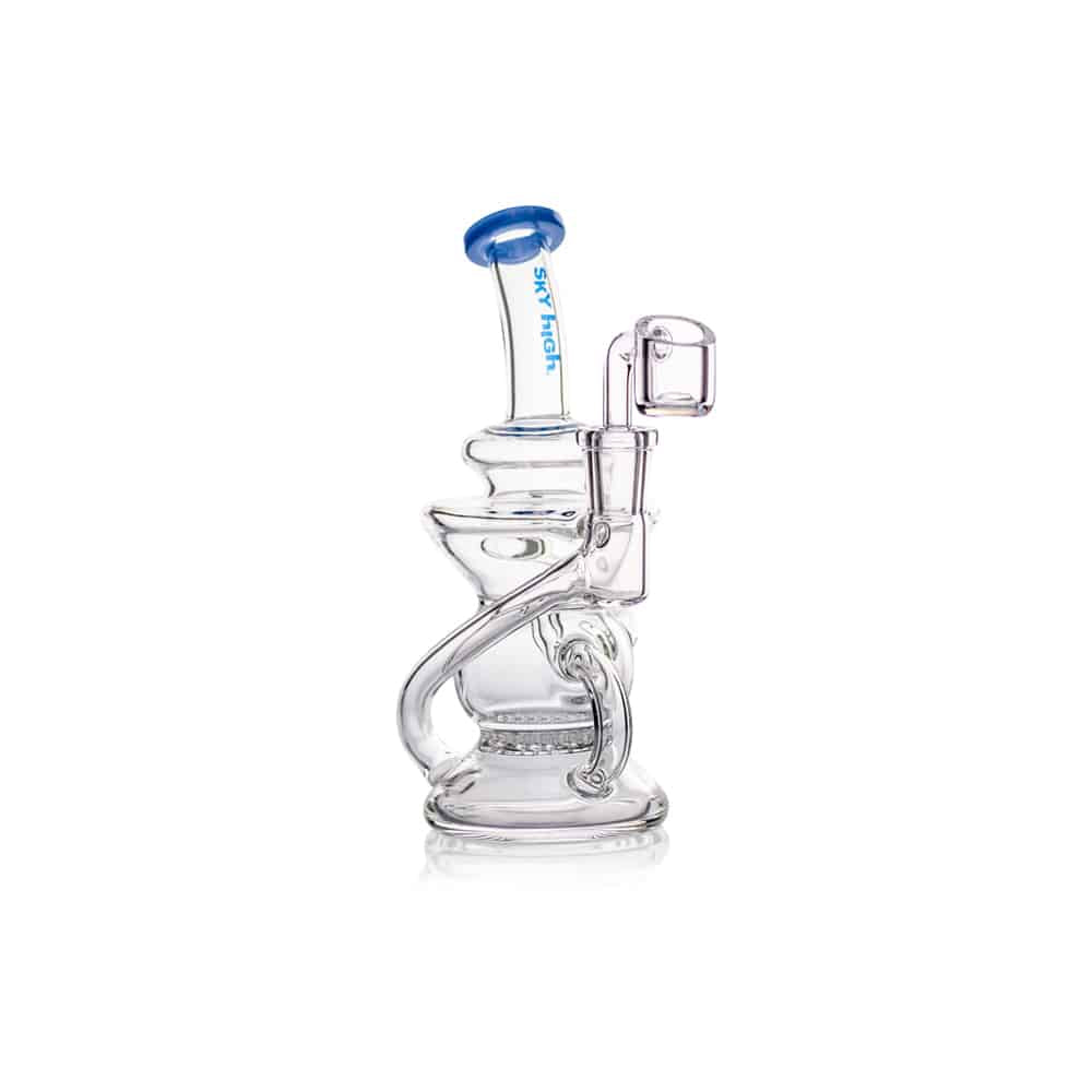 Sky High Waterpipe 8" Oil Rig Incycler