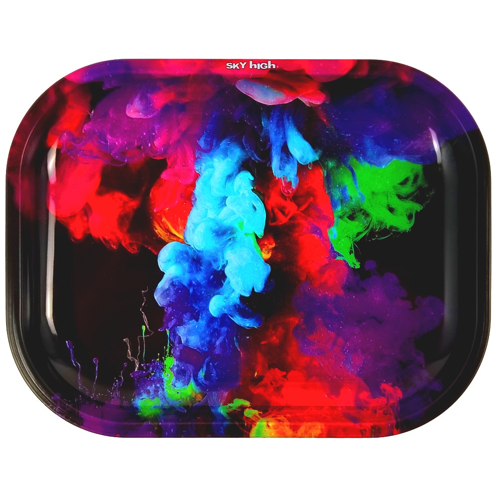 Small Rolling Tray - Rainbow Ink
