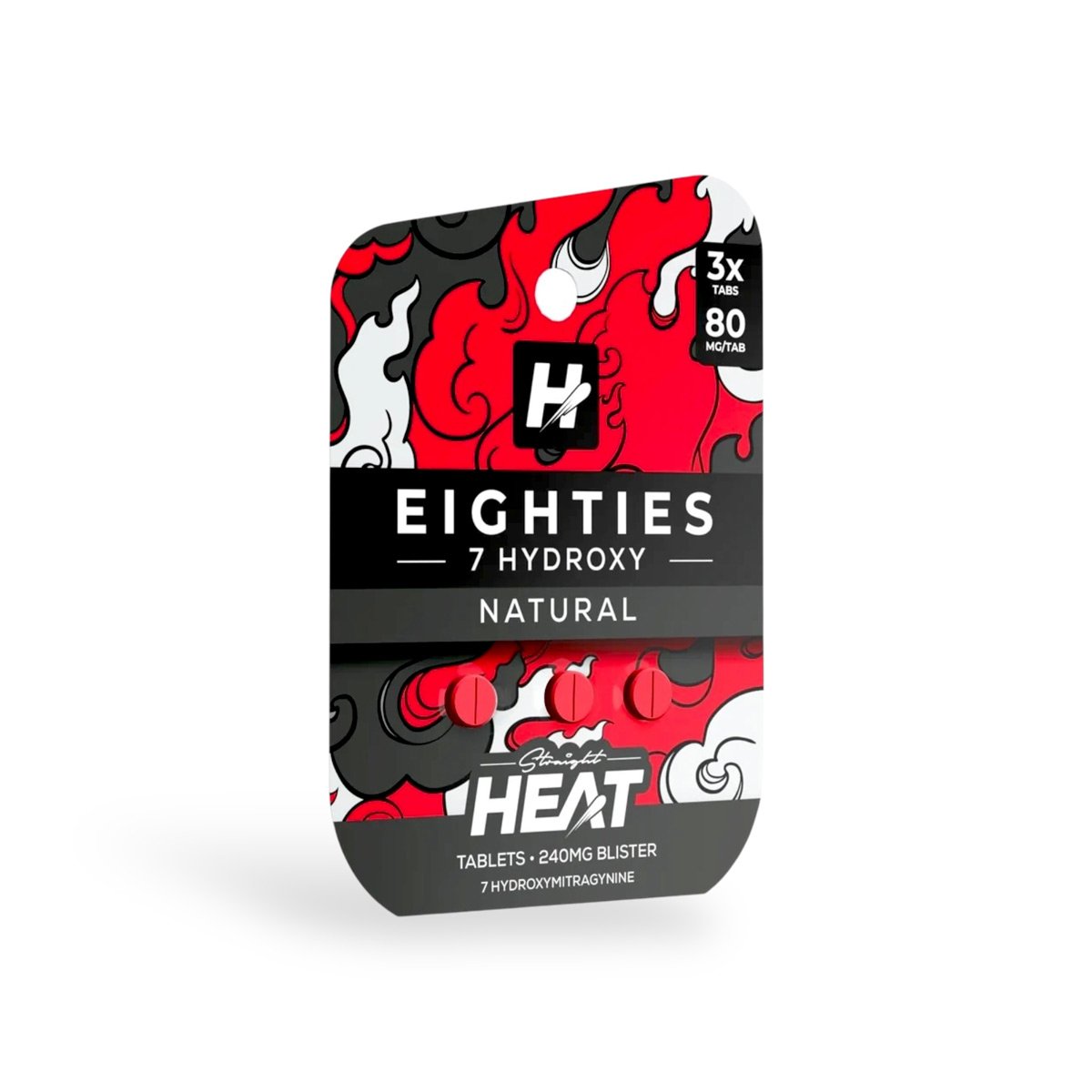 Heat Eighties 80mg Natural 3ct 10pk