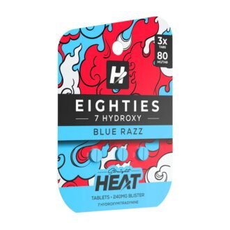 Heat Eighties 80mg Blue Razz 3ct 10pk