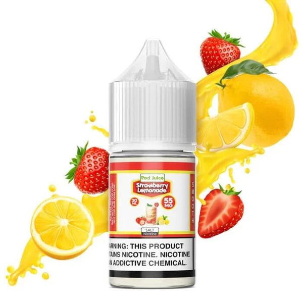 Pod Juice Strawberry Lemonade 55mg 30ml Salt Nic