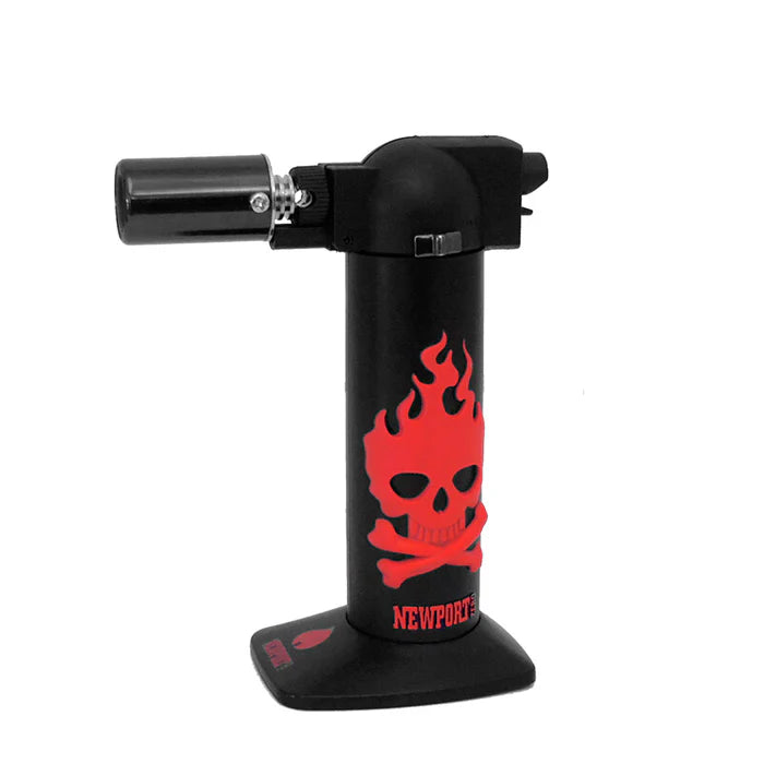 Newport Zero 6" Cigar Torch Skulls Red NTSK034