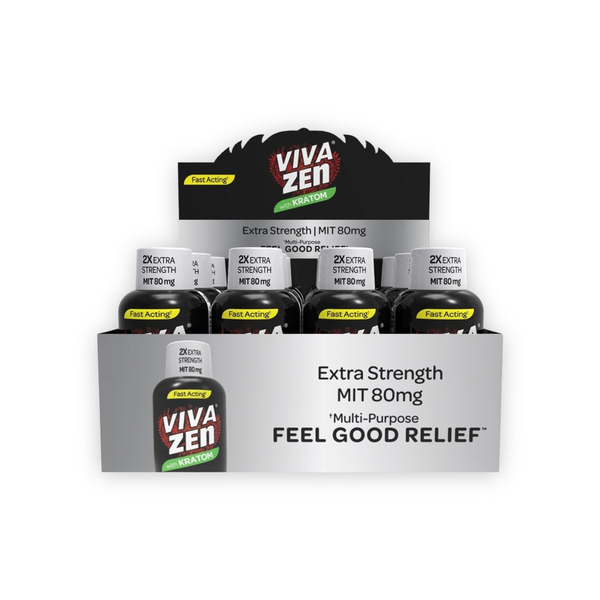 Viva Zen 80mg  Mit Extra Strength 12ct Bottle