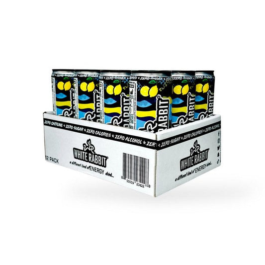 White Rabbit Kratom Larry Wheels Lemon IceTea 12pk Seltzer
