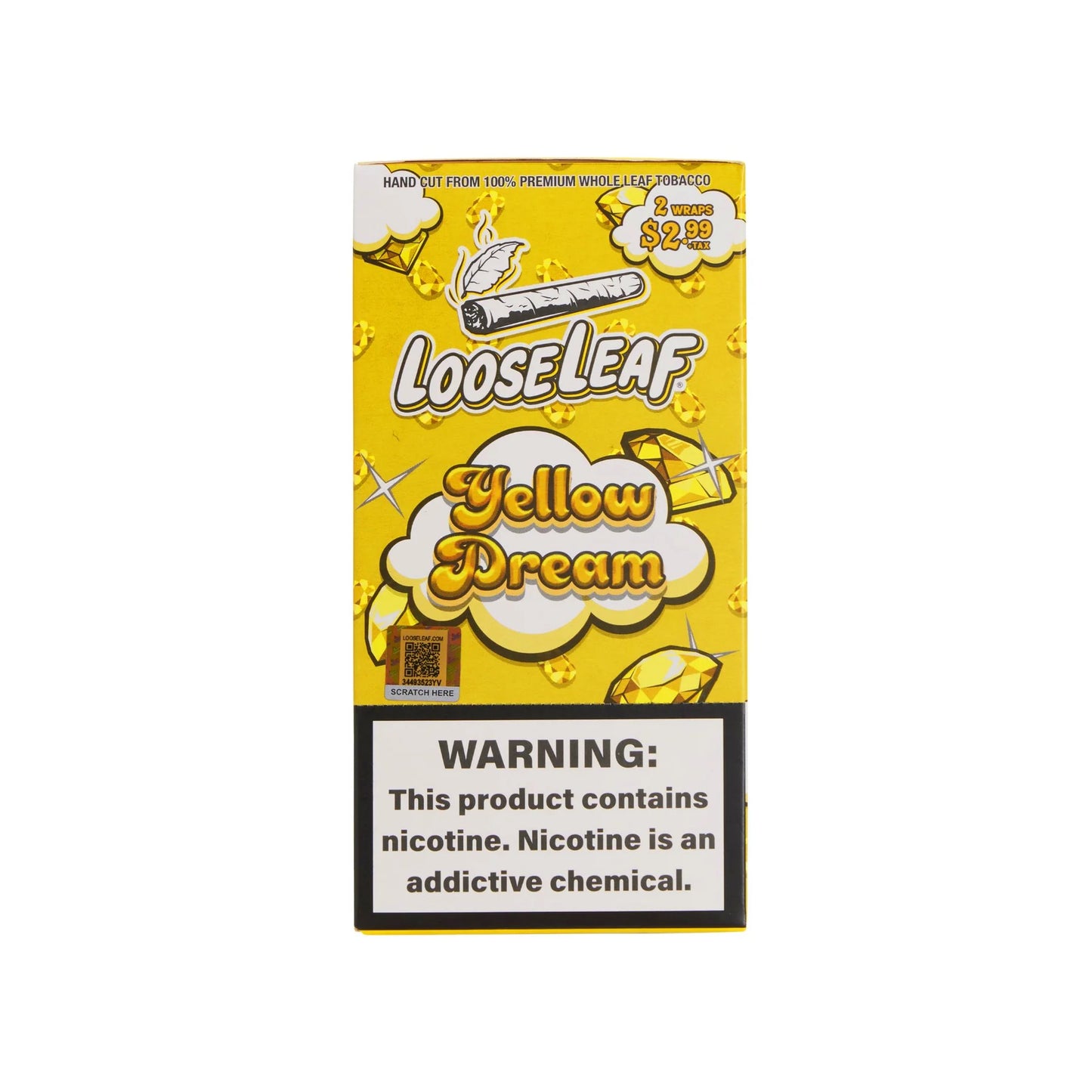 Loose Leaf 20ct Yellow Dream 2pk Pre Priced $2.99 Wrap