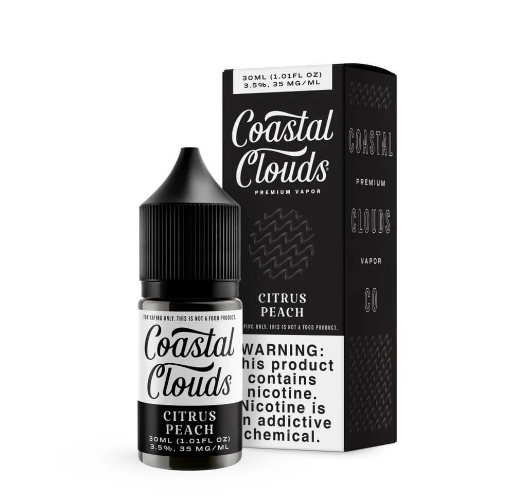 Coastal Cloud Citrus Peach 35mg 30ml Salt Nic