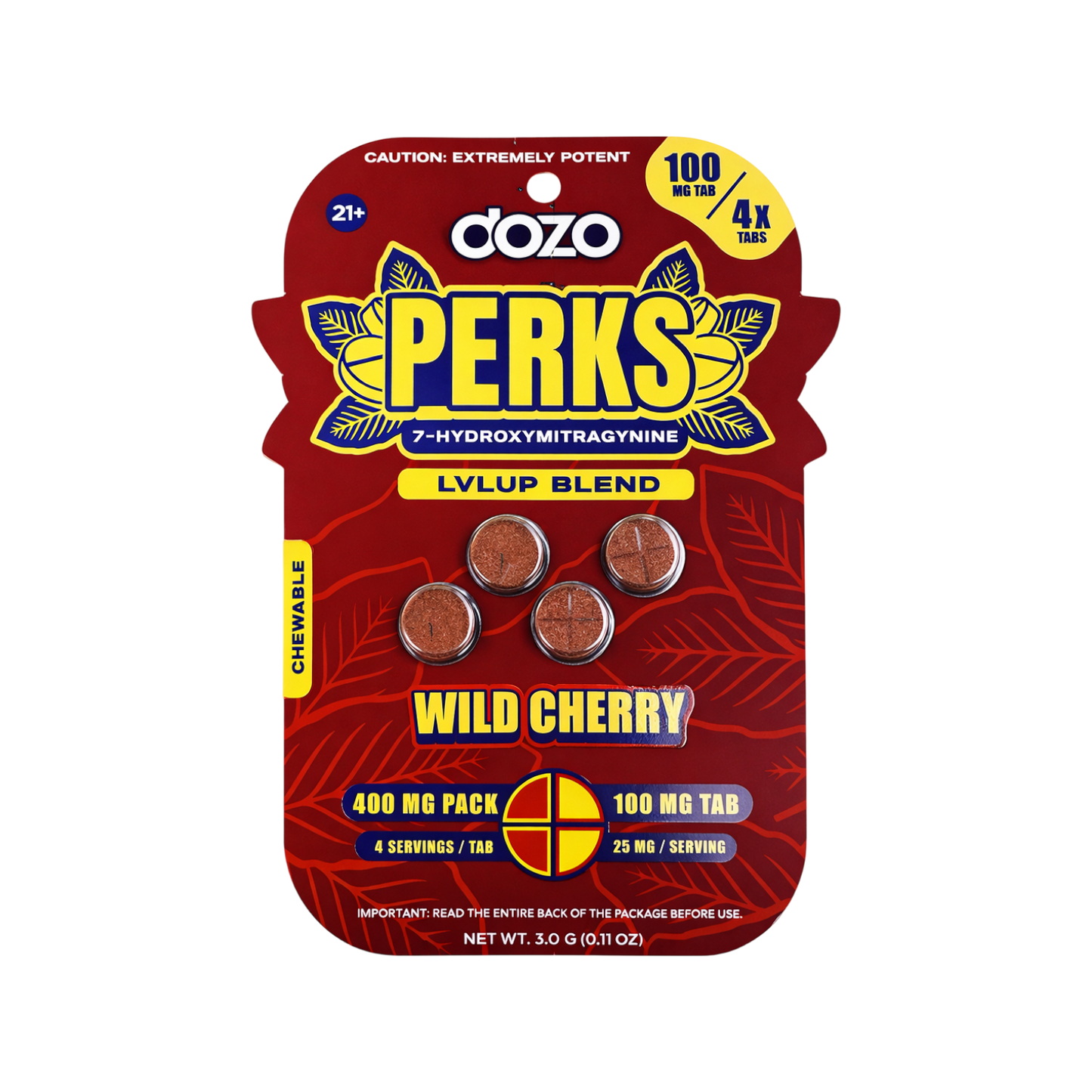 DozoPerks 100mg Wild Cherry 4ct 5pk
