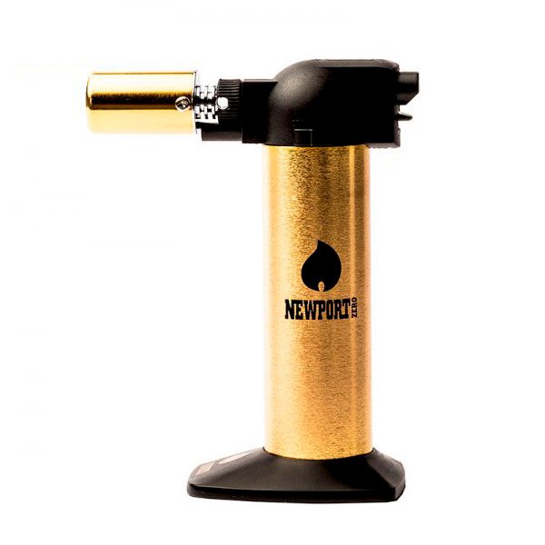Newport Zero 6" Cigar Torch Gold Black NTRG028