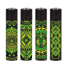 Clipper Classic Large Printed-Azteca Leaves