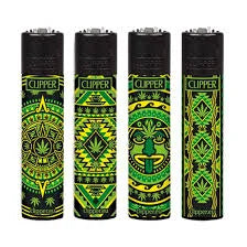 Clipper Classic Large Printed-Azteca Leaves