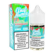 Cloud Nurdz Sour Watermel Strawbe Iced 25mg 30ml Salt Nic