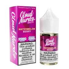 Cloud Nurdz Watermelon Berry 25mg 30ml Salt Nic