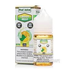 Pod Juice Lemon Mint 35mg 30ml Salt Nic