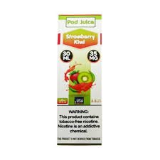 Pod Juice Strawberry Kiwi 35mg 30ml Salt Nic