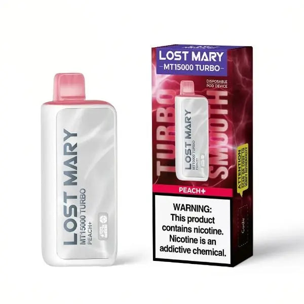 Lost Mary Turbo MT15k Peach+ 5ct