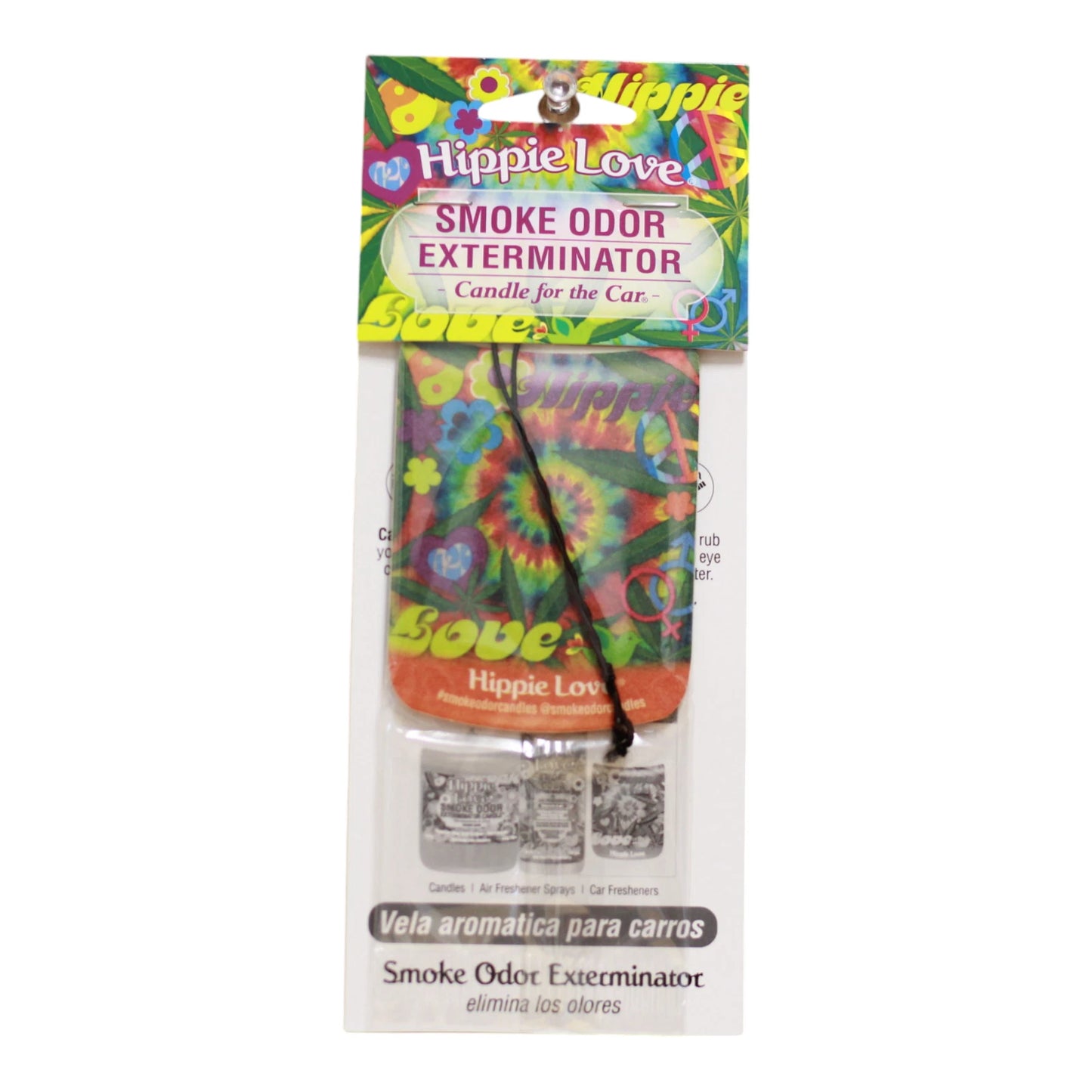 Smoke Odor Car Air Freshner Hippe Love