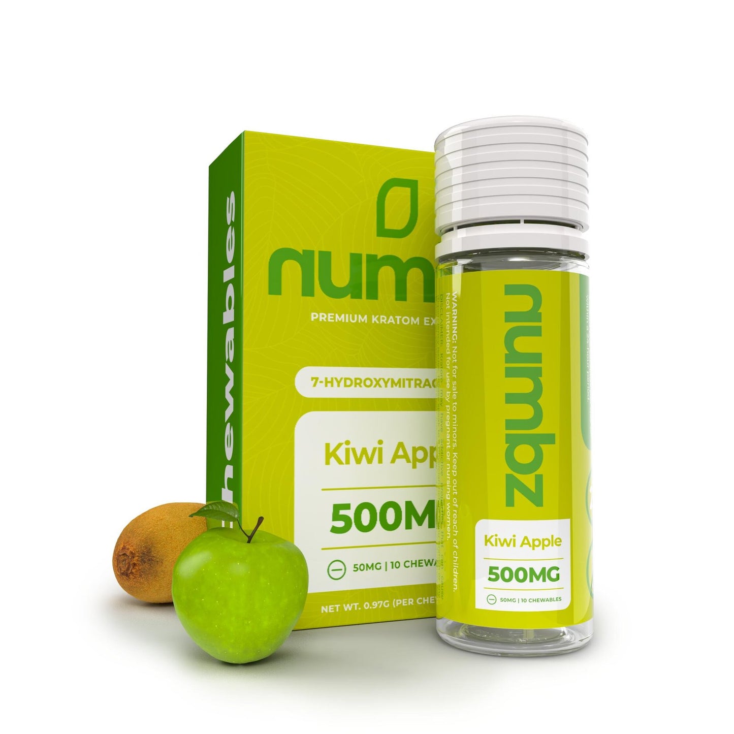 Numbz 500mg Kiwi Apple 500mg 10ct 5pk