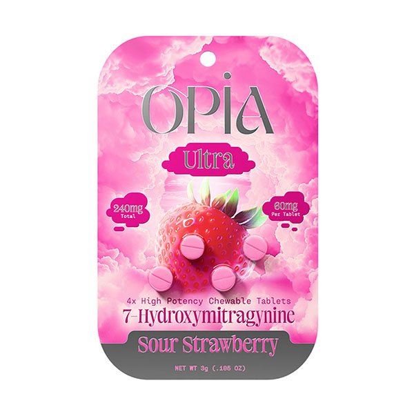 Opia 60mg Sour Strawberry 4ct 10pk