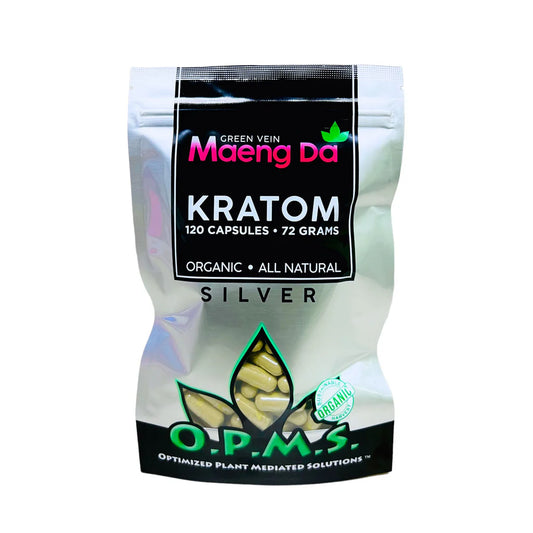OPMS Silver Green Vein Maeng da 120 Caps / 72 Grams OPMS