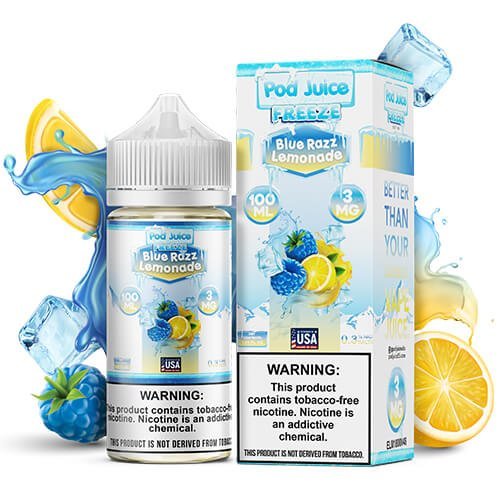 Pod Juice Blue Razz Lemonade Freeze 6mg100ml