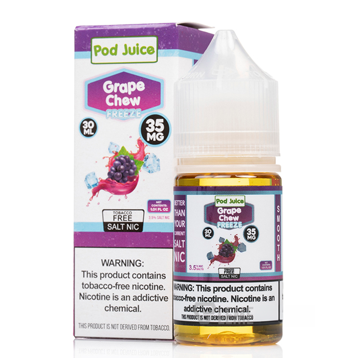 Pod Juice Grape Chew Freeze 35mg 30ml Salt Nic
