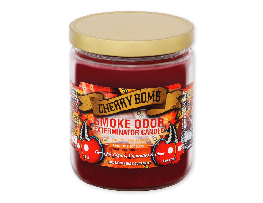 Smoke Odor 13oz Cherry Bomb Candle