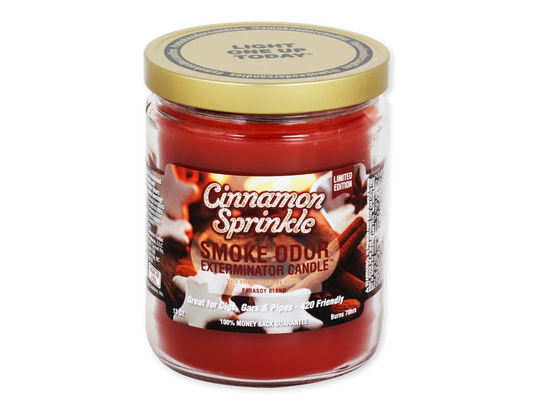 Smoke Odor 13oz Cinnamon Sprinkle Candle