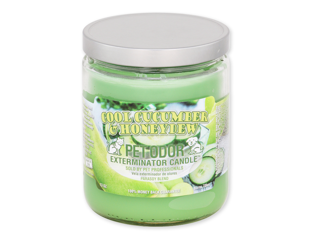 Smoke Odor 13oz Cool Cucumber & Honeydew Candle