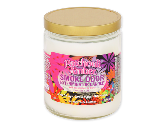 Smoke Odor 13oz Patchouli Amber Candle