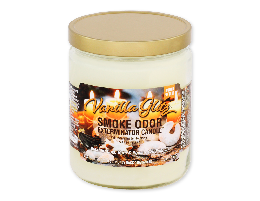 Smoke Odor 13oz Vanilla Glitz Candle