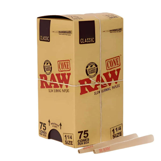Raw Classic 1 1/4 Cones 75ct Cones
