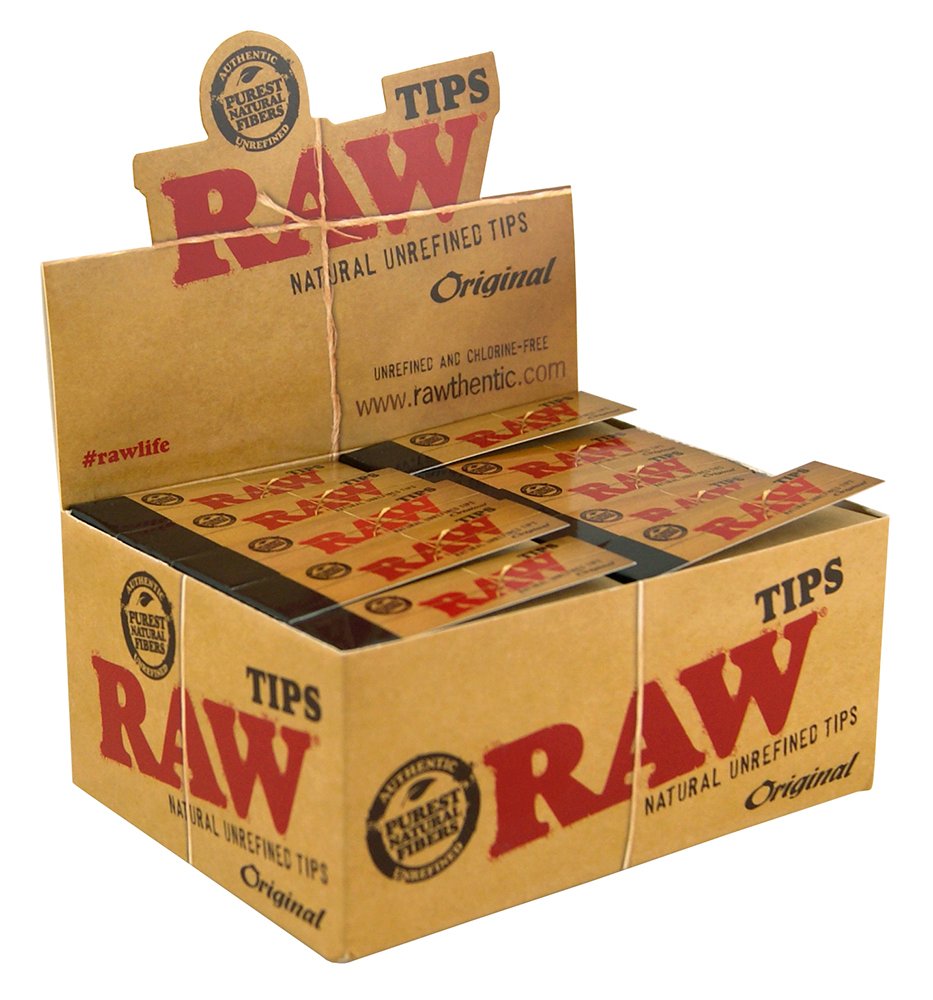 Raw Original Roll Up Tips 50pk Per Box