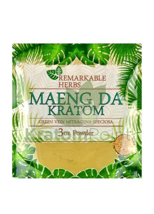 Remarkable Herbs 3oz Maeng Da Green Vein Kratom Powder