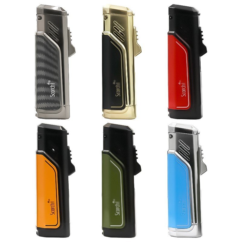 Scorch Torch 3.6" 3 Flame Torch See-Thru Bu 12ct 61679-3T