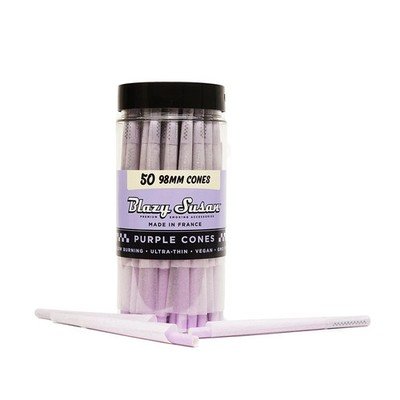 Blazy Susan Purple 98mm Cones 50ct